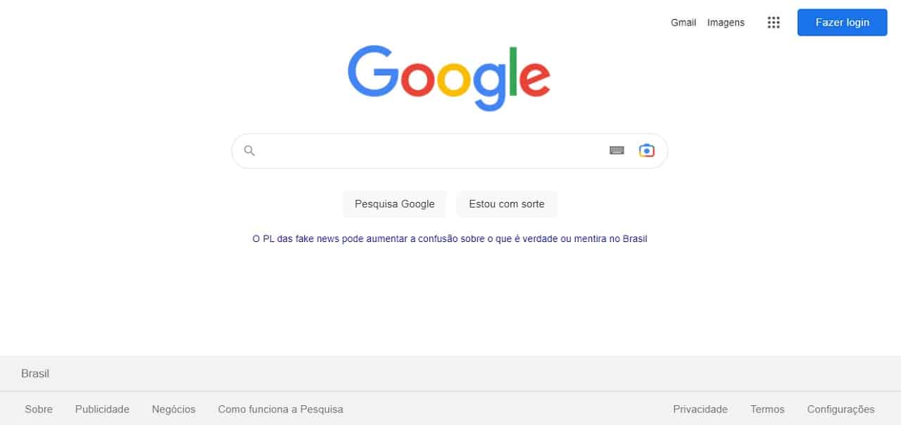 Google responde de forma ofensiva o PL da Fake News